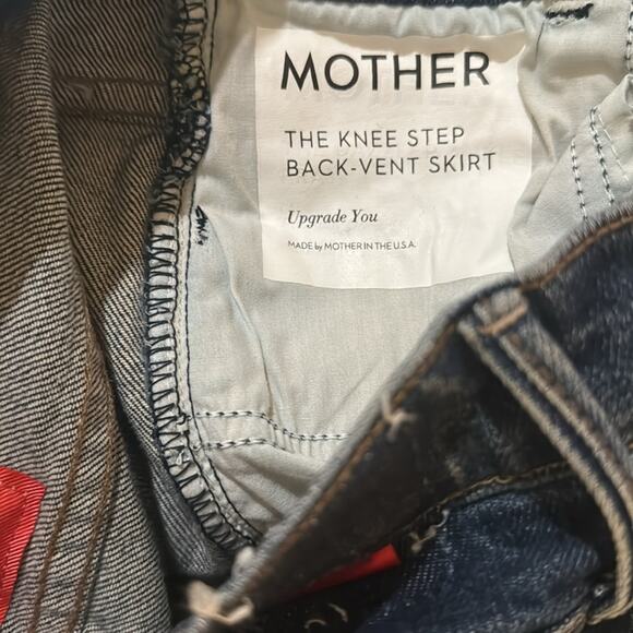 MOTHER+ Carolyn Murphy The Knee Step Back Midi Skirt - Upgrade You Size 24 - Picture 7 of 8